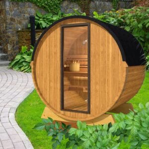Sauna ogrodowa tarasowa 160 cm, drewniana SŁOŃCE