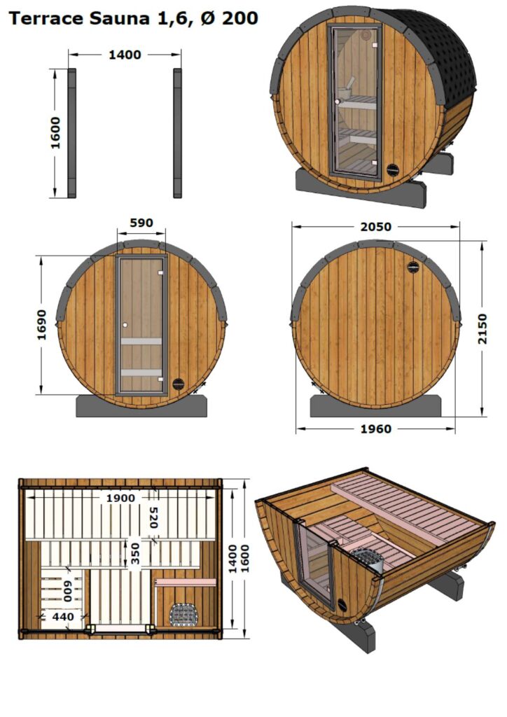 sauna montaż