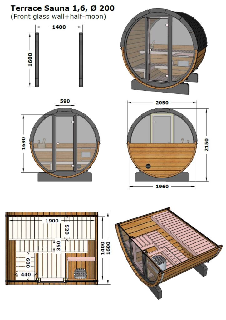 sauna montaż