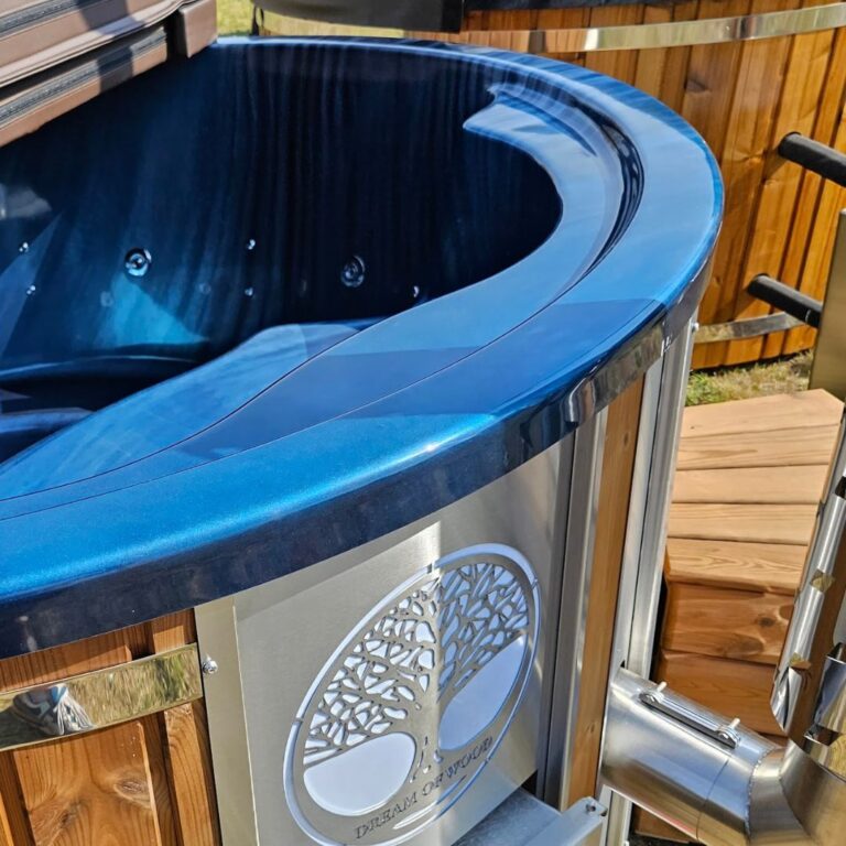 Przestronna balia Ogrodowa Premium z trwałego termodrewna - idealna do relaksu w przydomowym spa